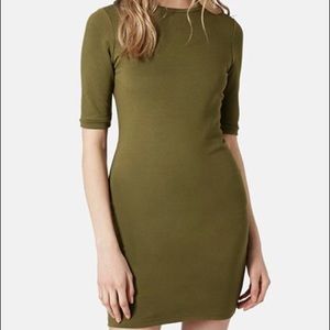 Topshop short sleeve bodycon dress